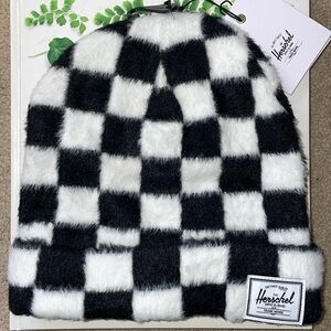 Herschel Supply Co.brand hat black-and-white checkerboard